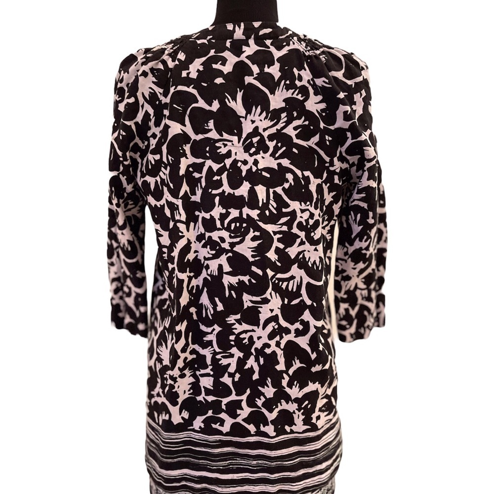 Rafaella women’s 100% linen black & white tunic SM - Picture 4 of 13